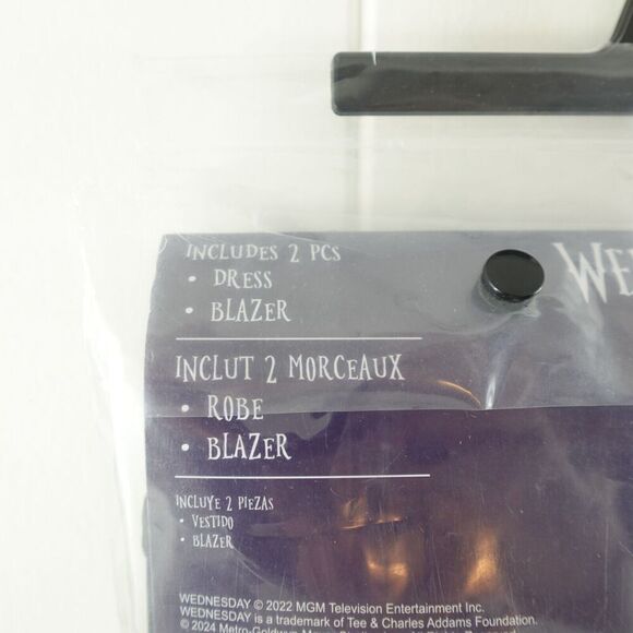 Wednesday Addams Nevermore Uniform Costume TV Series Adult Small 2-4 - Picture 10 of 10